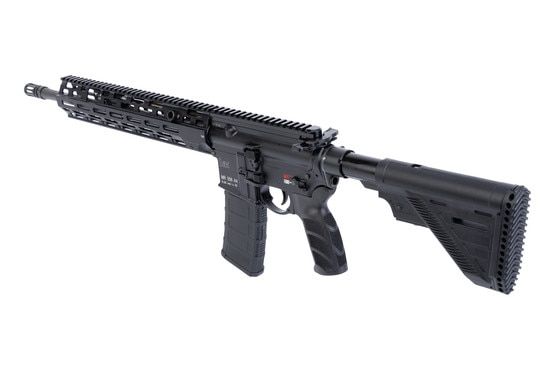HK MR556 A4 16.5" carbine with reinforced receiver extension and QD sling swivel socket